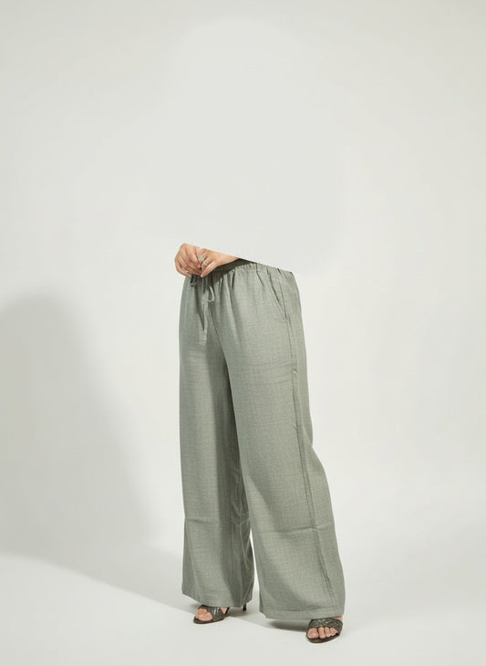 Cotton Light Green Linen Pant