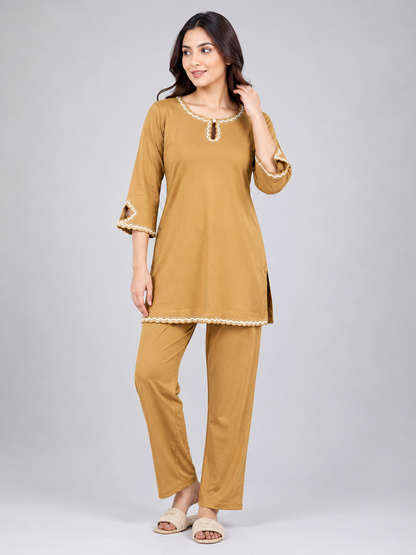 Premium Kurta Set – Camel